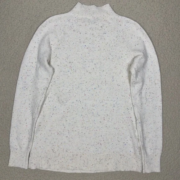 LOFT Confetti Knit Mock Neck Stretch Sweater - Picture 2 of 8